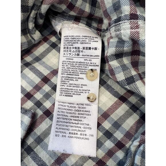 Snoop X Levi XL Mens Button Down Shirt Plaid Denim Collab Extra Large - Picture 6 of 7